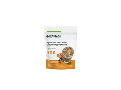 High Protein Iced Coffee - Caramel Macchiato