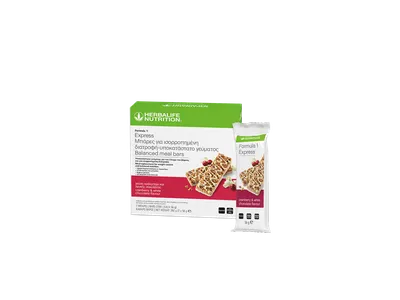 Formula 1 Express Μπάρες για ισορροπημένη διατροφή-υποκατάστατο γεύματος - Κράνμπερι και λευκής σοκολάτας