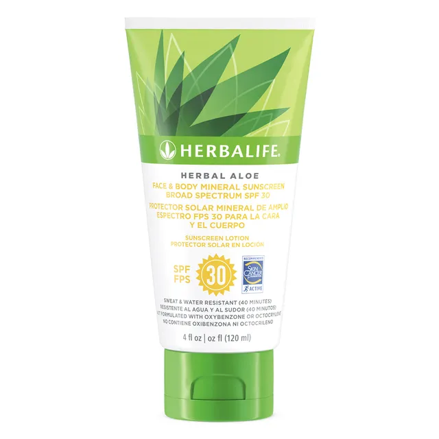 허벌라이프 허벌 알로에 페이스 & 바디 선스크린 SPF 30 - 공식 제품