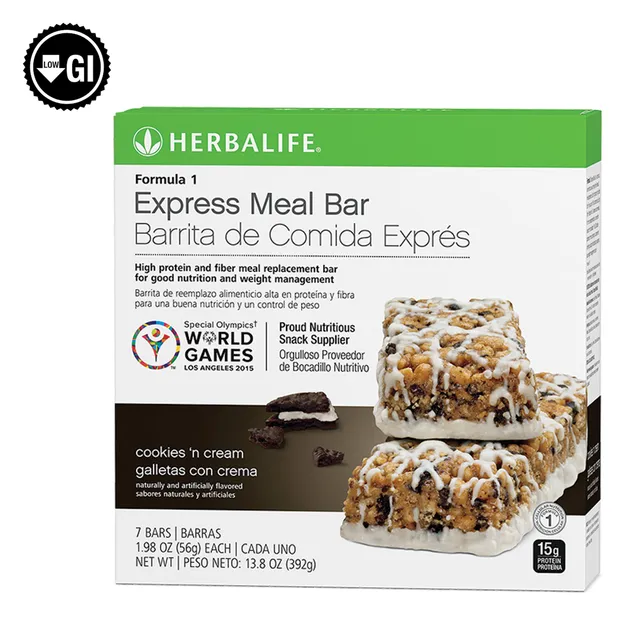 Herbalife Formula 1 Express Meal Bar - Cookies 'n Cream - Official Product