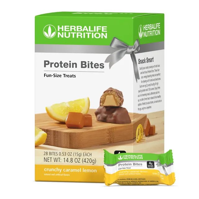 Herbalife Protein Bites - Křupavý karamelový citron - Oficiální produkt